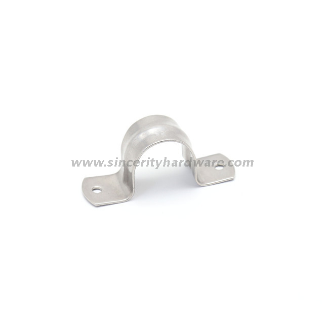 50mm Stainless Steel Saddle Pipe Clamp Two Holes