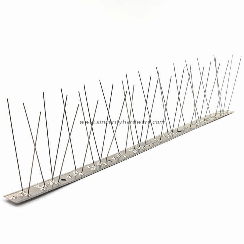SHSS-43: User-friendly Design Stocked Stainless Steel Bird Spikes for Handrail