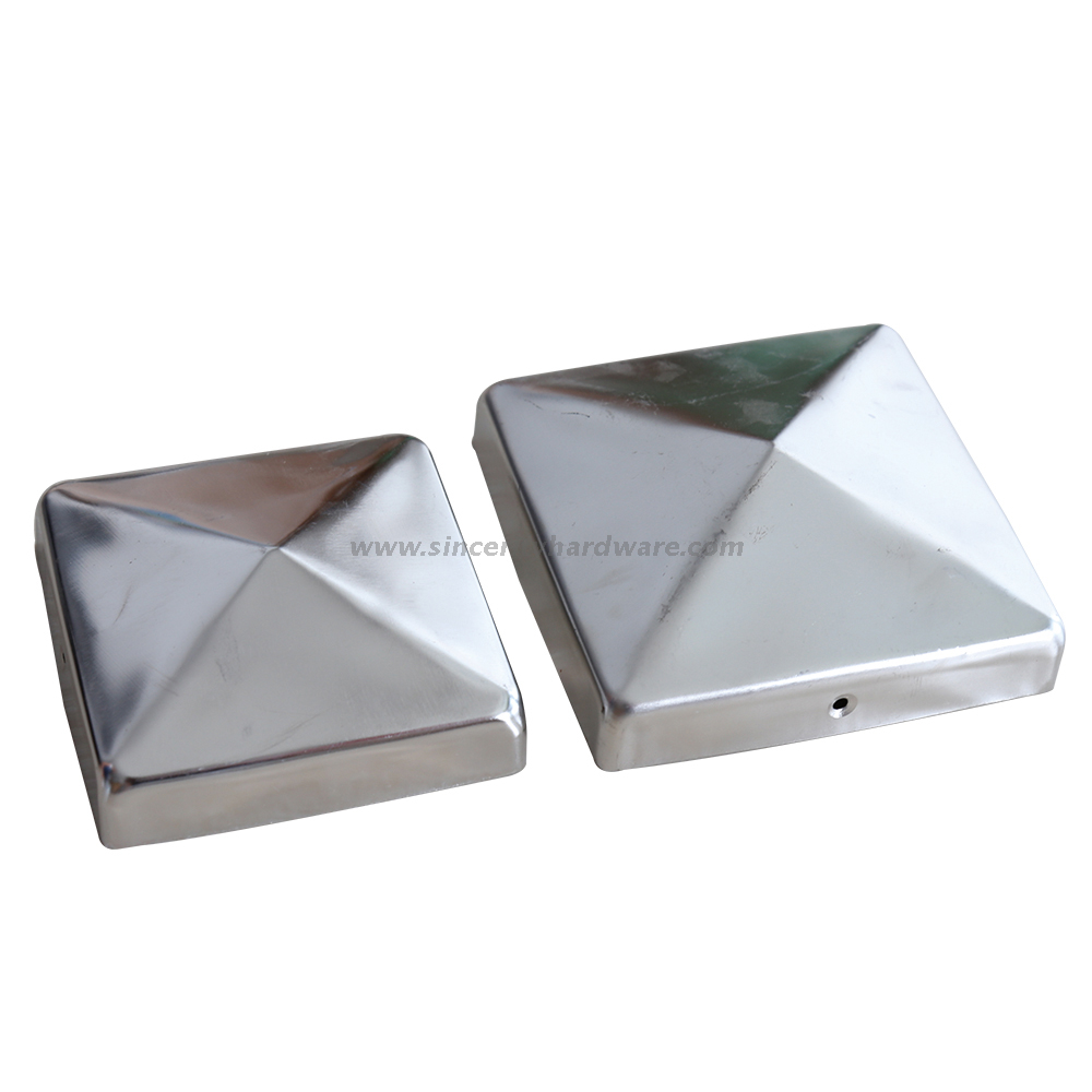 SHCPC-01: Stainless Steel die casting square fence post caps
