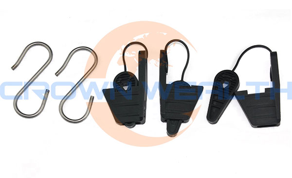 Plastic Fiber Optic Drop Clamp with S-Type Cable Attachment