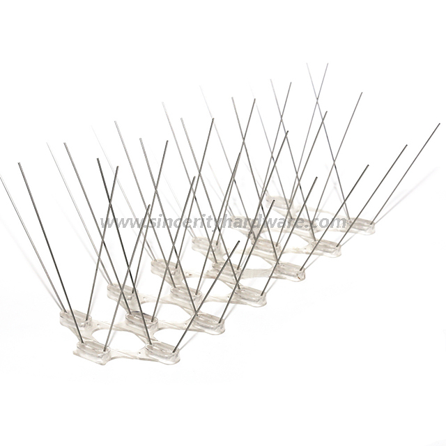 SHPC-28 Best Quality Plastic And Stainless Steel Pigeon Spikes for Sale